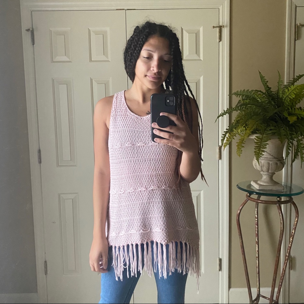Boho Crochet Tunic Top + Beach Cover Up